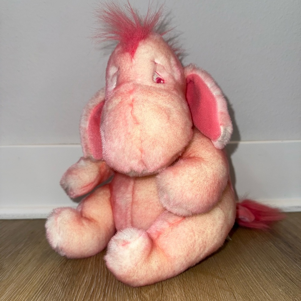 Disney Store Winnie The Pooh Eeyore Tip Dye Pink 12" Plush Stuffed Exclusive